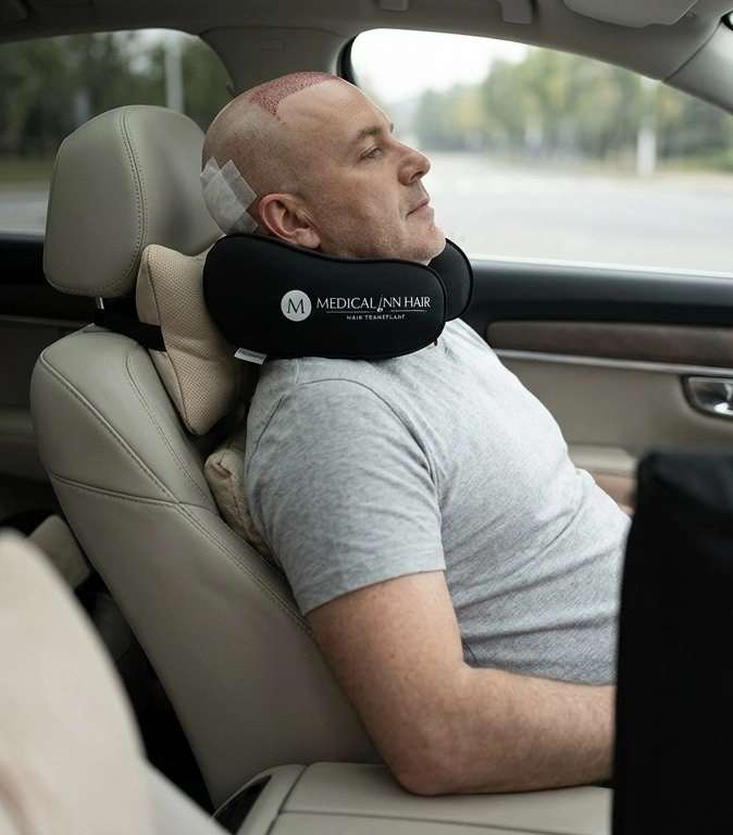 Nackenkissen auch unterwegs nutzbar